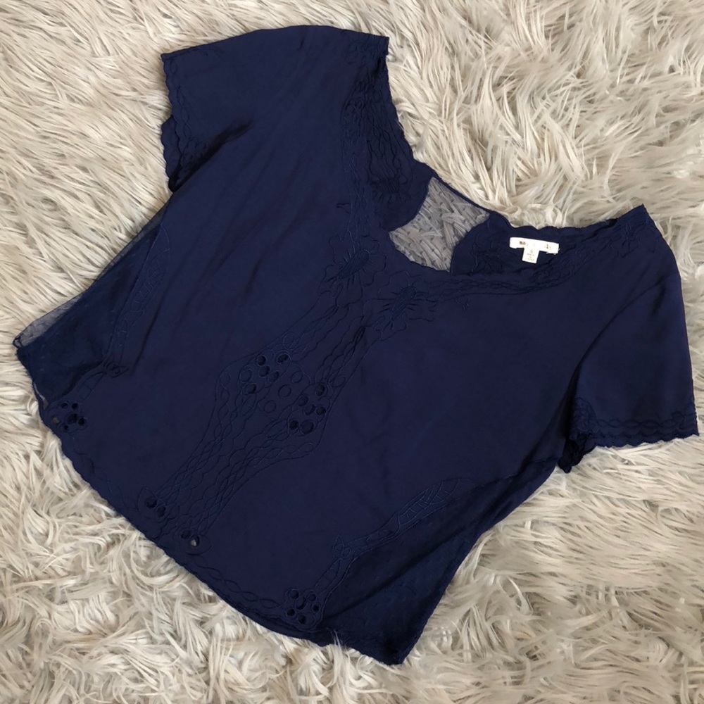 Blue Mesh Top✨